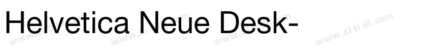 Helvetica Neue Desk字体转换